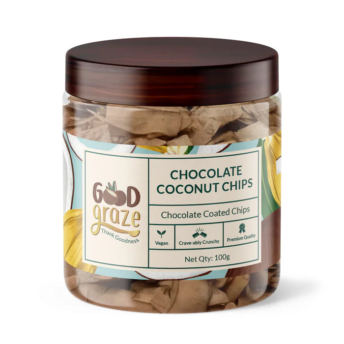 Good Graze Chocolate Coconut Chips • Pack of 2 • 200g - EarthBased 