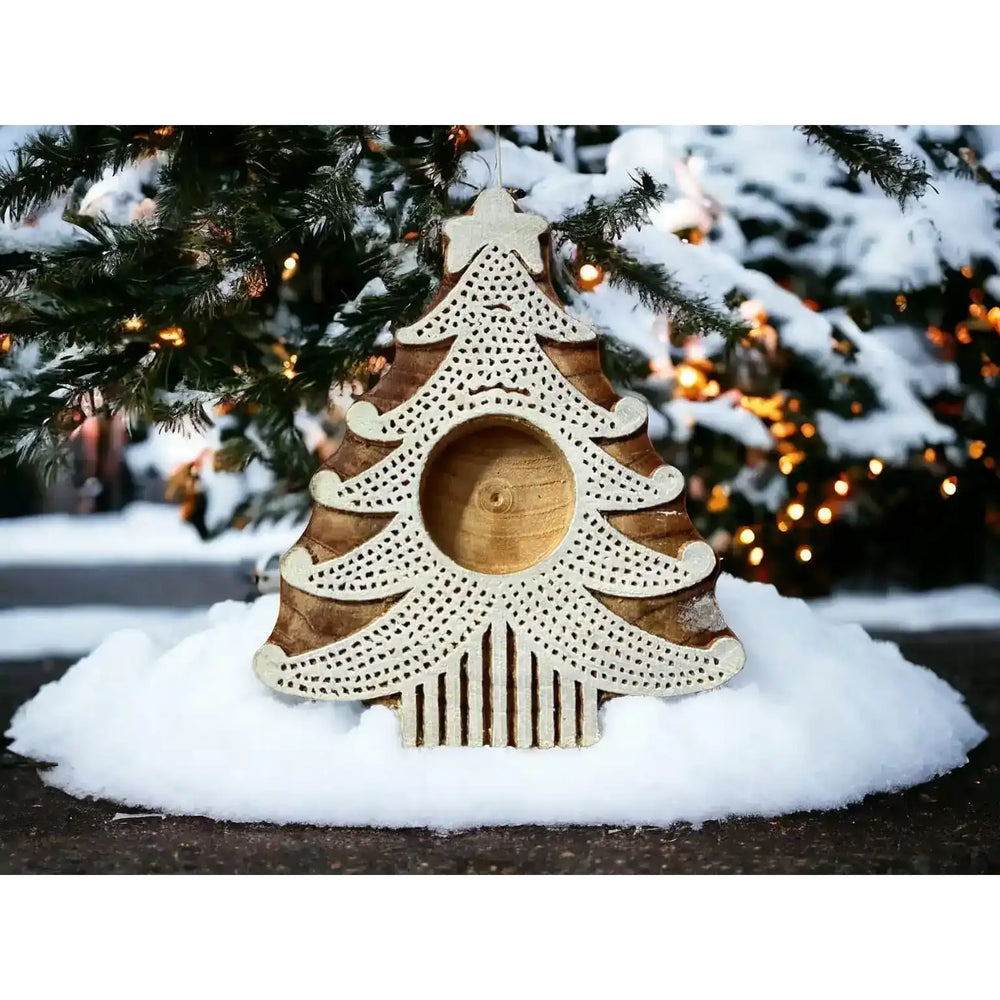 Christmas tree tea light holder (set of 2) | ONEarth - EarthBased 