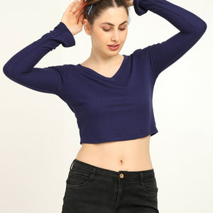 Bamboo Crop Top with Bell Sleeves | Trendy Gen Z Fashion | Eco-Friendly - EarthBased 