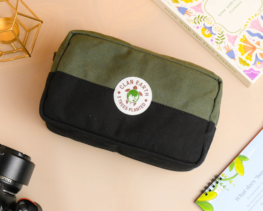 Clan Earth Oryx Dopp Kit - Olive Green - EarthBased 