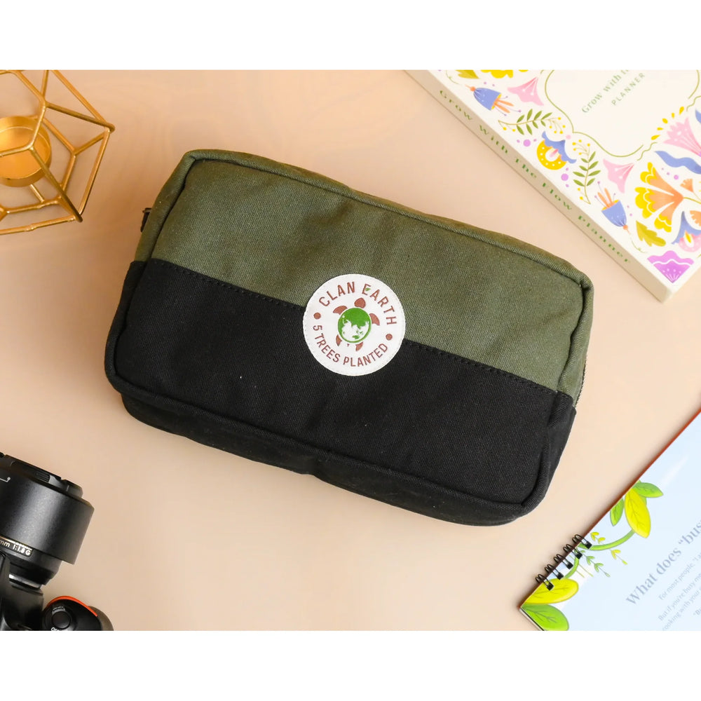 Clan Earth Oryx Dopp Kit - Olive Green - EarthBased 