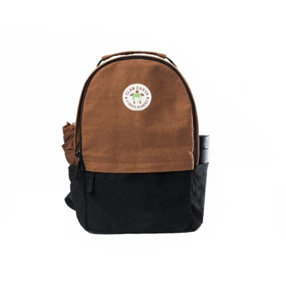 Clan Earth Amur Backpack- Walnut Brown & Charcoal Black - EarthBased 