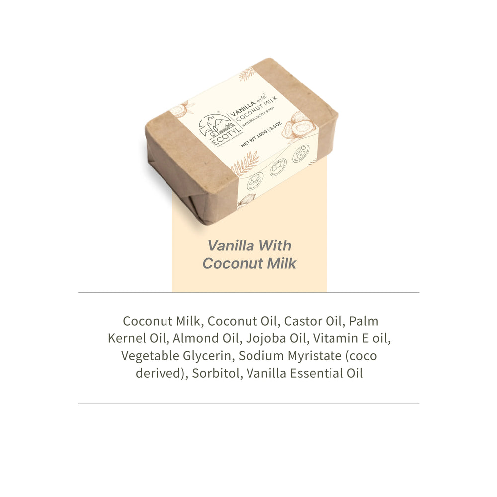 Coconut Milk & Vanilla Soap - Set of 2 | Ecotyl - EarthBased 