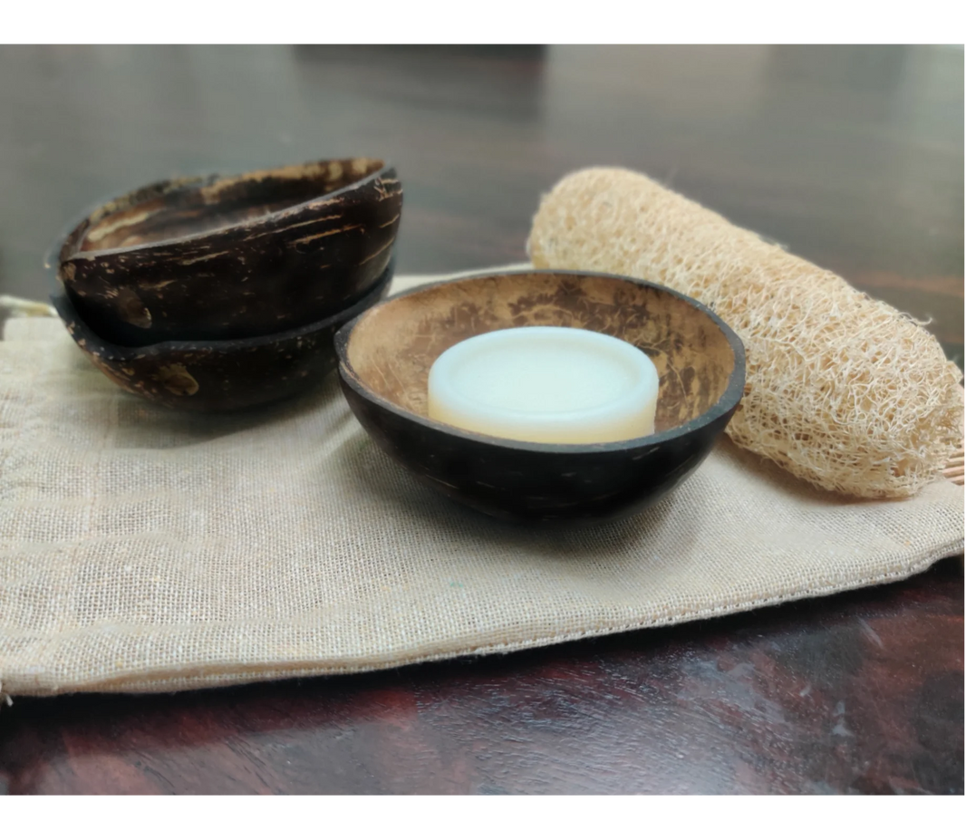 Coconut Shell Soap Dish - EarthBased 