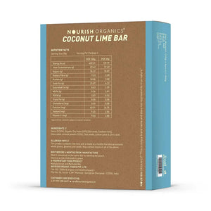Nourish Organics Coconut Lime Bar, 30g (Pack of 6) - EarthBased 