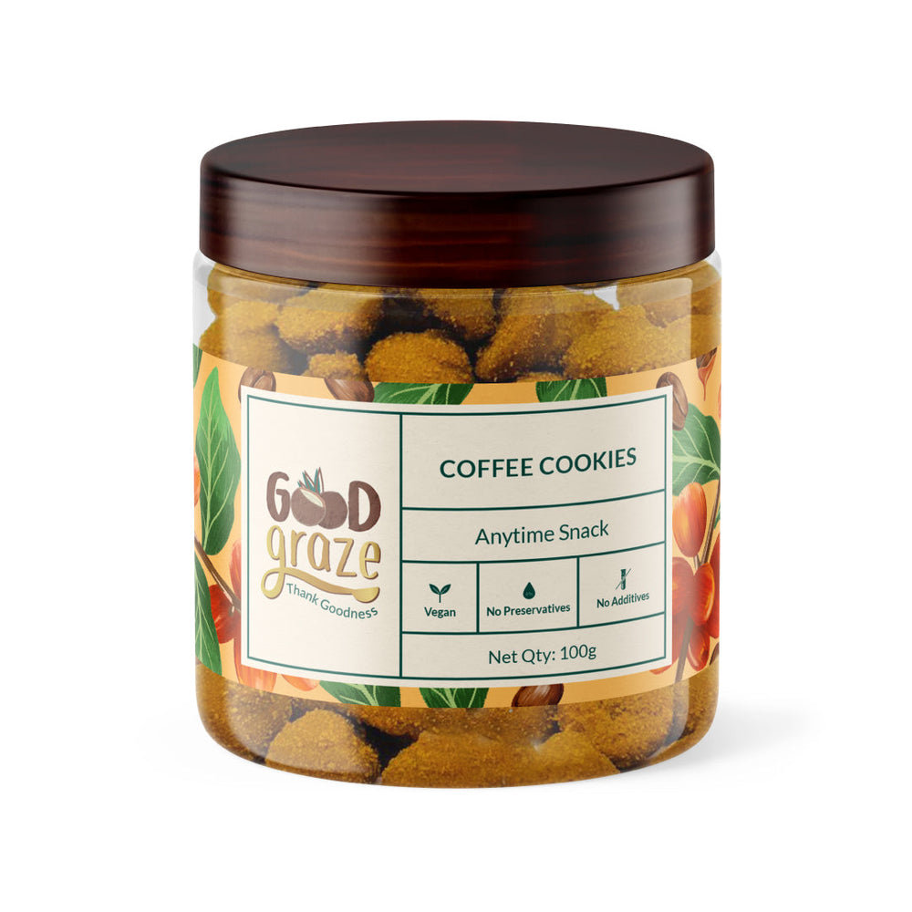 Good Graze Coffee Cookies in a 200g jar - EarthBased