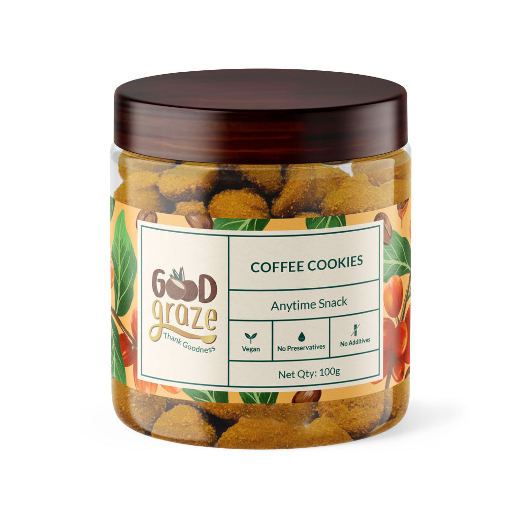 Good Graze Coffee Cookies in a 200g jar - EarthBased