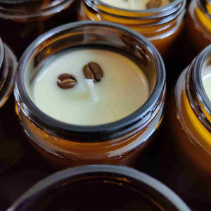 Coffee scent soy jar candle I Vegan candle - EarthBased 