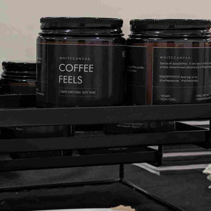 Coffee scent soy jar candle I Vegan candle - EarthBased 