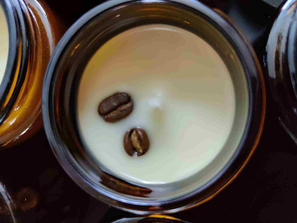 Coffee scent soy jar candle I Vegan candle - EarthBased 