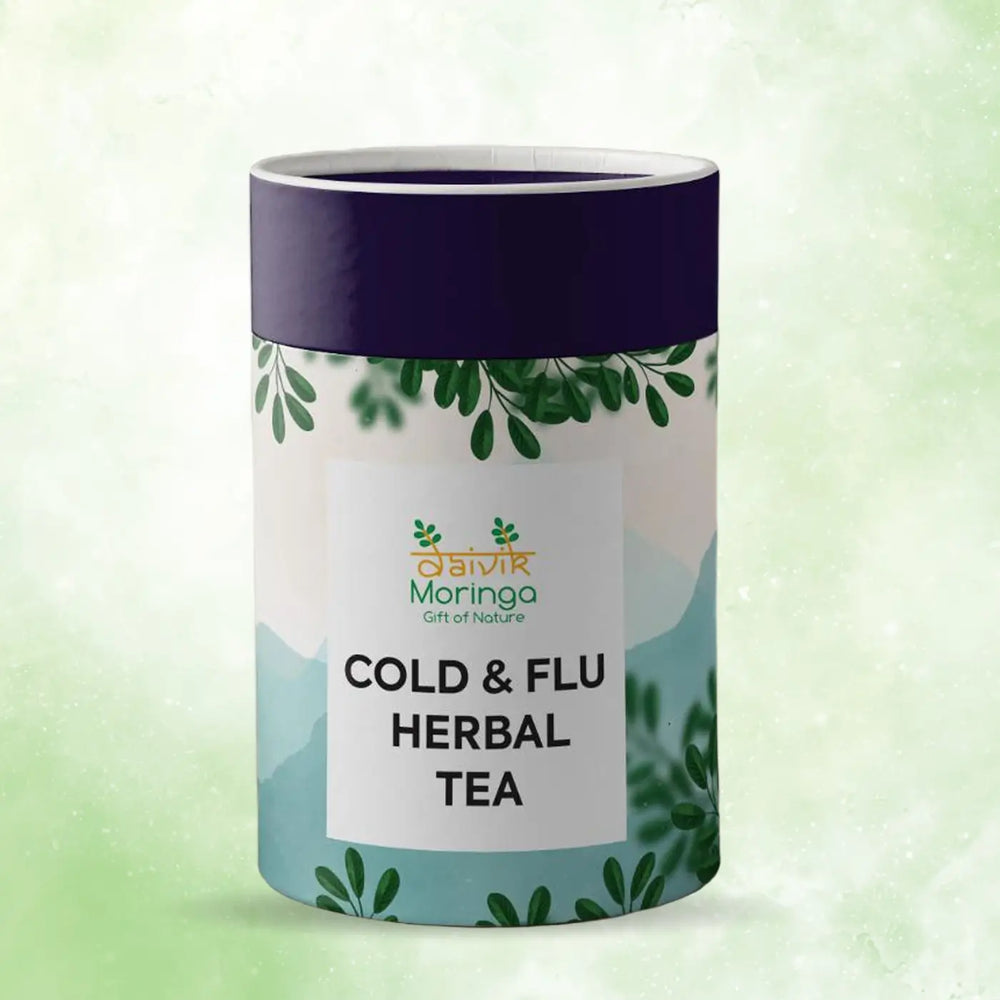 Cold & Flu Herbal Tea | Daivik Moringa - EarthBased 
