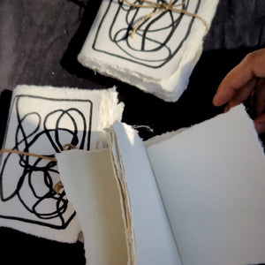 Compact Handmade Therapeutic Journal I Brain Dump - EarthBased 