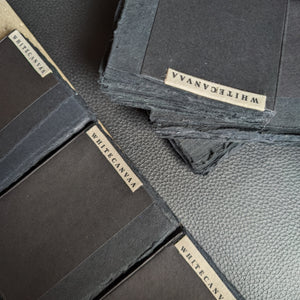 Black Paper Travel Journal I Compact pocket Diary - EarthBased 