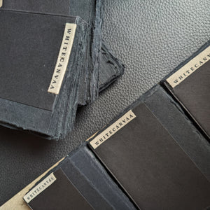 Black Paper Travel Journal I Compact pocket Diary - EarthBased 