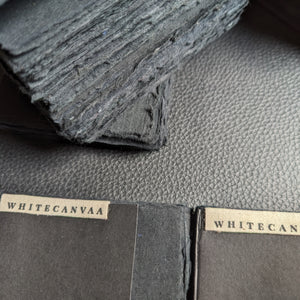 Black Paper Travel Journal I Compact pocket Diary - EarthBased 