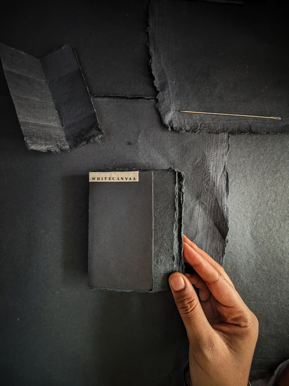 Black Paper Travel Journal I Compact pocket Diary - EarthBased 