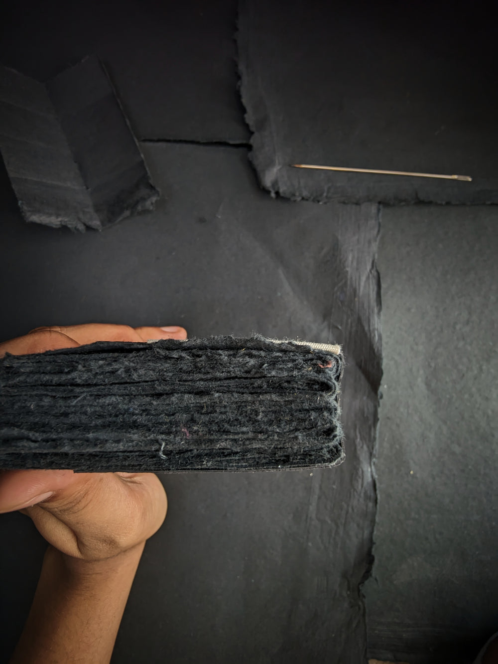 Black Paper Travel Journal I Compact pocket Diary - EarthBased 