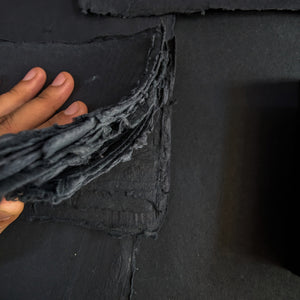 Black Paper Travel Journal I Compact pocket Diary - EarthBased 