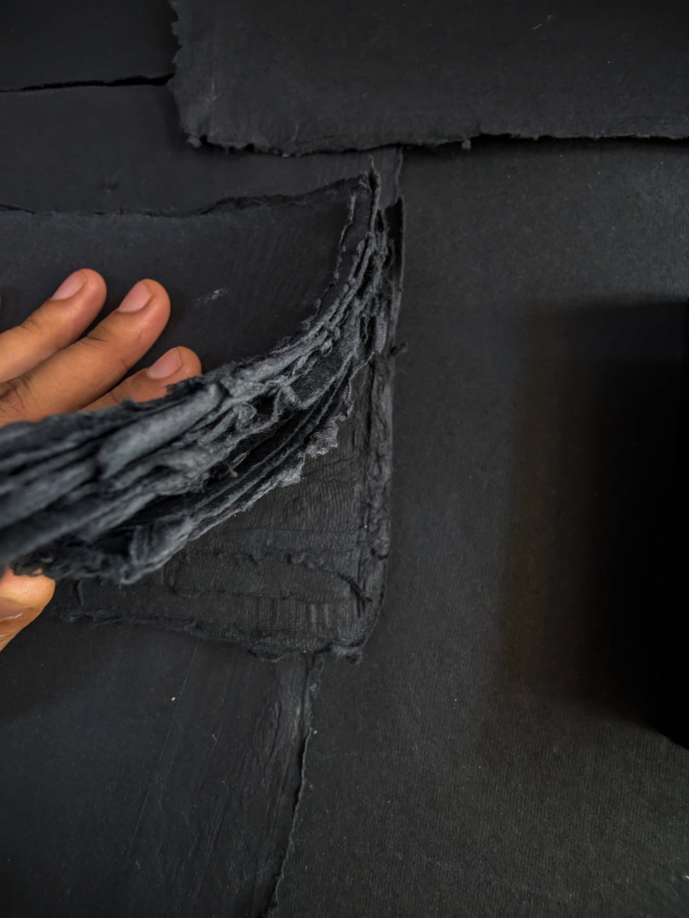 Black Paper Travel Journal I Compact pocket Diary - EarthBased 