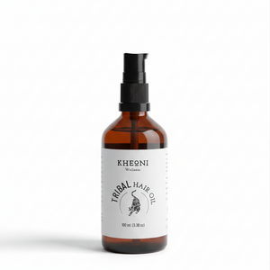 Kheoni Tribal Ayurvedic hair oil bottle