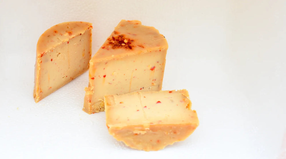 Burnt Red Chili and Garlic Wheel | Millie's Vegan Cheese - EarthBased 