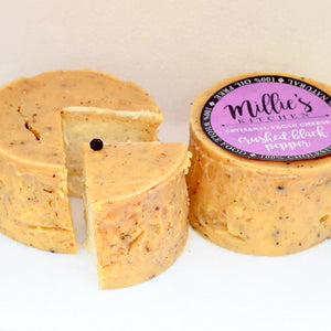 Crushed Pepper Wheel | Millie's Vegan Cheese - EarthBased 