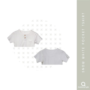 SNOW WHITE POCKET TSHIRT - EarthBased 