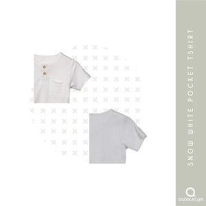 SNOW WHITE POCKET TSHIRT - EarthBased 
