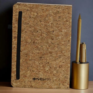 Cork Planner with Bamboo pen | ONEarth - EarthBased 