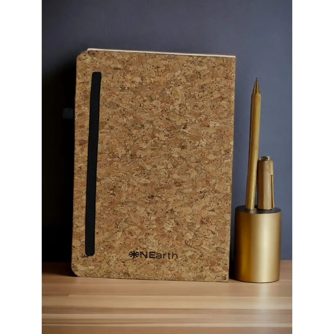 Cork Planner with Bamboo pen | ONEarth - EarthBased 