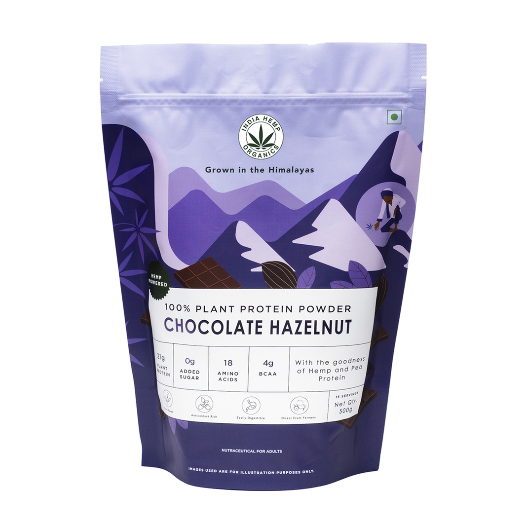 Hemp Protein - Chocolate Hazelnut | 500G (15 SERVINGS) - EarthBased 