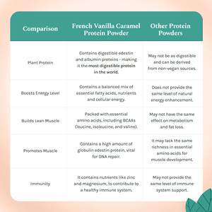 Hemp Protein - French Vanilla Caramel | 500G (15 SERVINGS) - EarthBased 