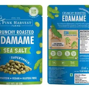 Crunchy Roasted Edamame - Sea salt by Pink Harvest - EarthBased 