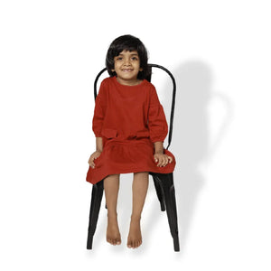 Cuff sleeve frock with flap pockets - EarthBased 