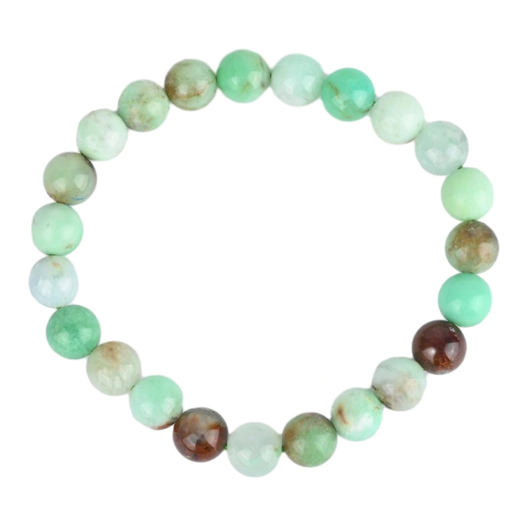Chrysoprase Healing Gemstone Bracelet – Stone of Joy, Abundance & Emotional Balance - EarthBased 