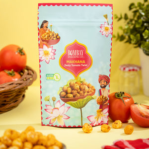 Bombay Snacking Co. 4 flavor Foxnuts ( Packs of 4) – Roasted Healthy Snack | Gluten-Free & Low Calorie - EarthBased 