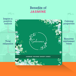 Jasmine Dhoop Cones | Made from Temple Flower | Gulessence - EarthBased 