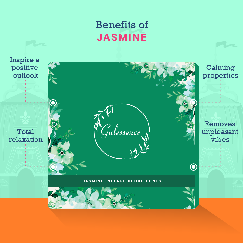 Jasmine Dhoop Cones | Made from Temple Flower | Gulessence - EarthBased 