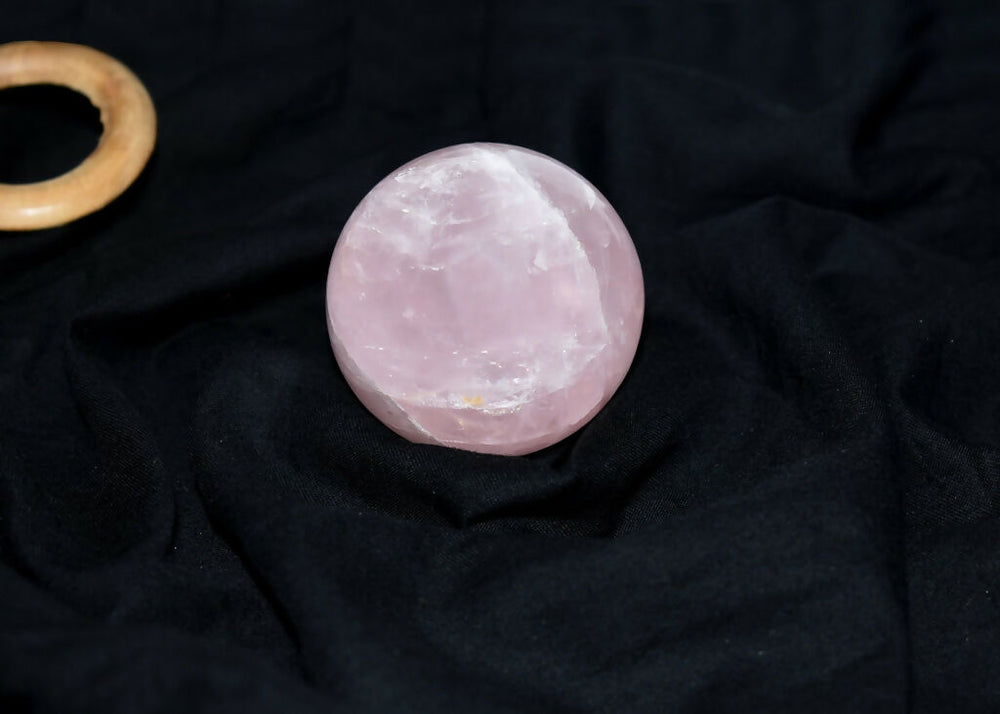 Original Rose Quartz Healing Ball For Love, Compassion, Emotions & Relationships - EarthBased 
