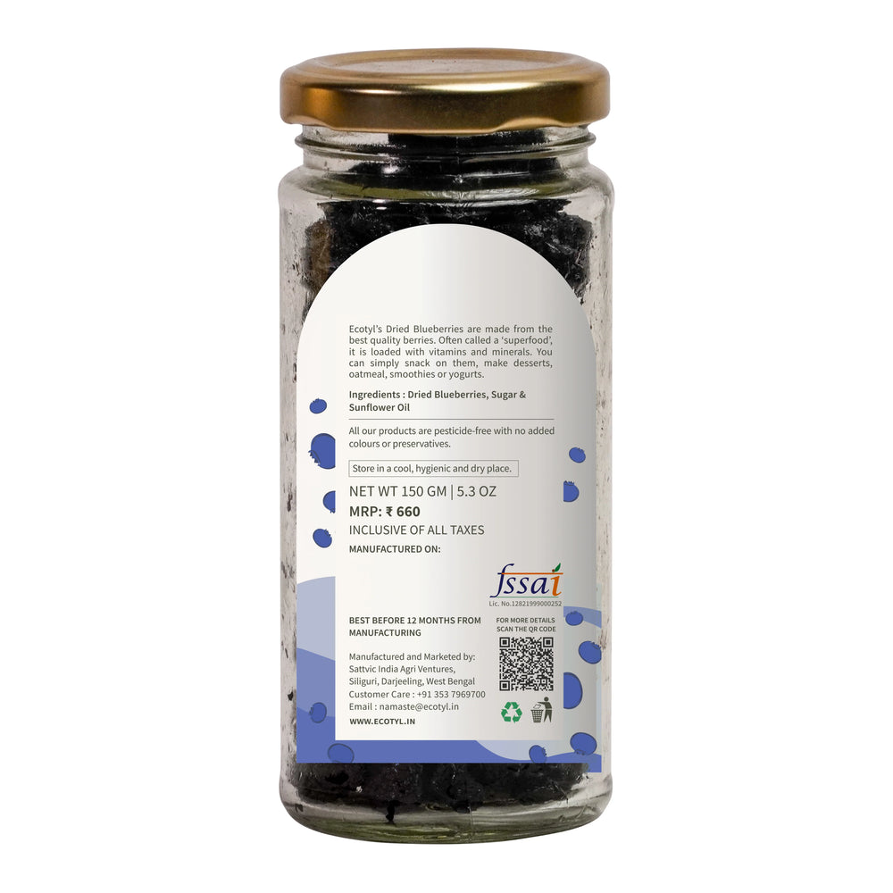 Natural Dried Blueberries | Ecotyl - EarthBased 
