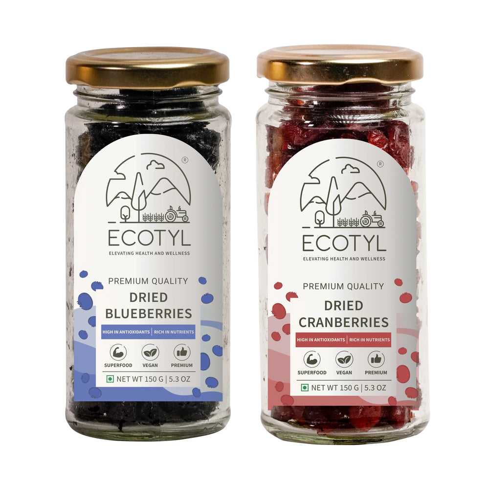 Dried Blueberres & Dried Cranberries Combo - EarthBased 