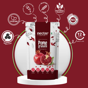 NECTAR SUPERFOODS- FREEZE DRIED POMEGRANATE  WHOLE- PACK OF 2 UNITS 20 GM EACH - EarthBased 