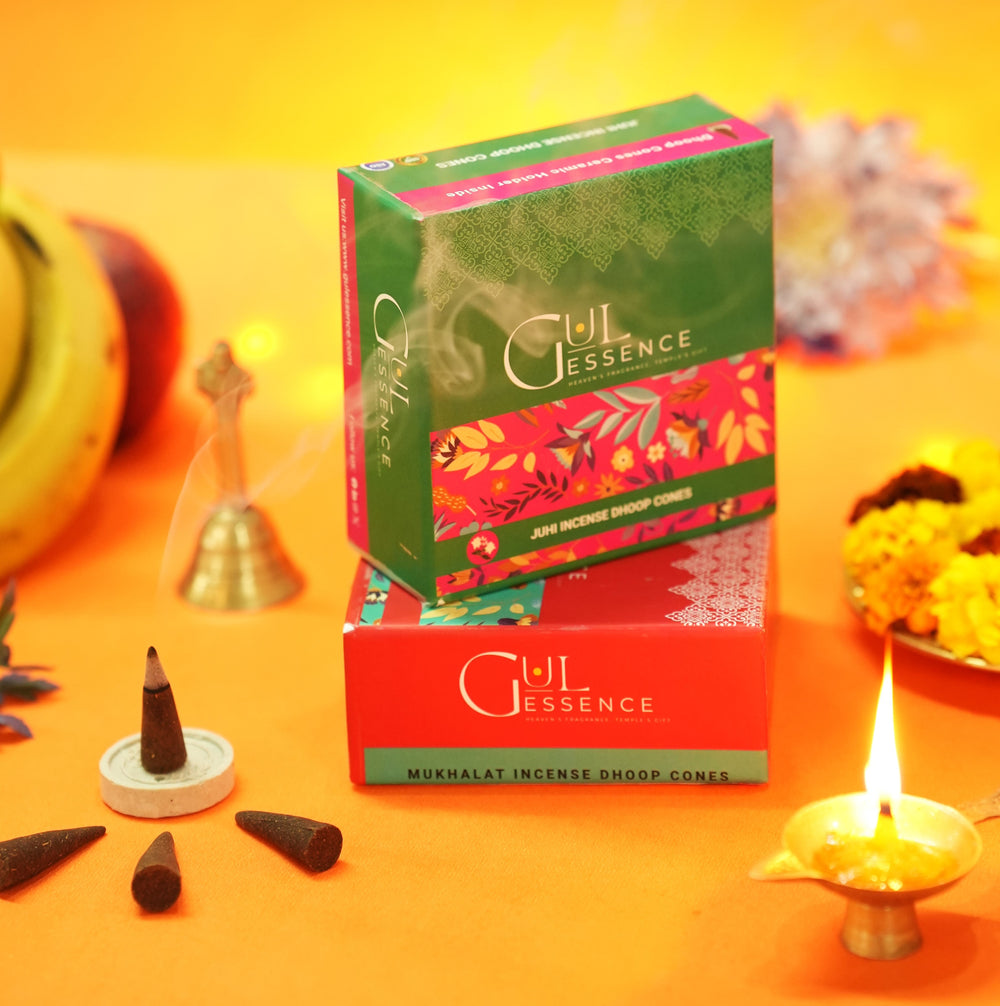 Juhi Dhoop Cones | Made from Temple Flower | Gulessence - EarthBased 