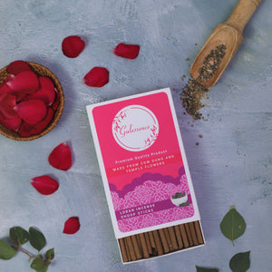 Loban Bamboo Less Dhoop Sticks |  Made from Cow dung & Temple Flower | Gulessence - EarthBased 