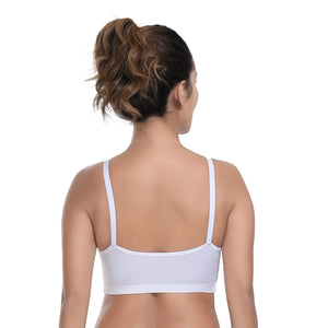 Bamboo Fabric Teenager Bra Non-Padded Non-Wired | Pop-On Bra | Detachable And Adjustable Straps | High Coverage Bra For Teenager | Pack of 2 - EarthBased 