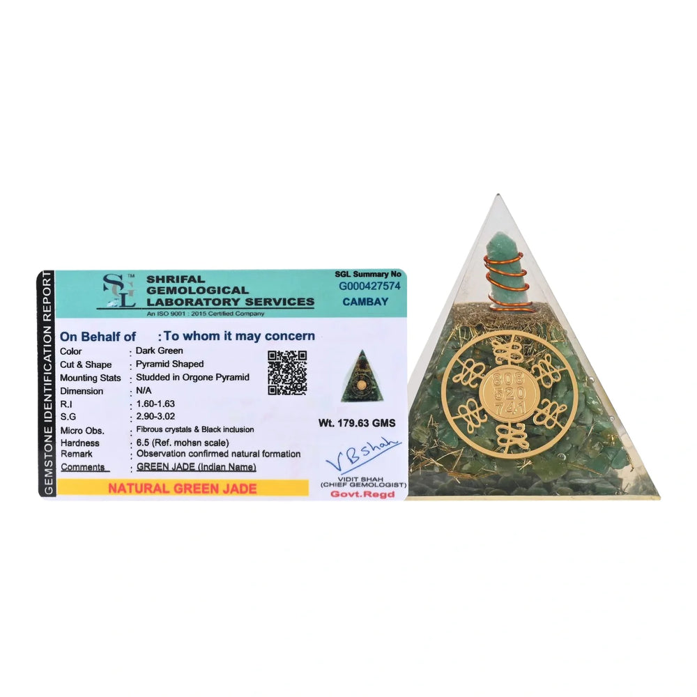 Green Jade Pyramid – Harmony, Luck & Abundance Amplifier - EarthBased 