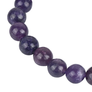 Natural Lepidolite Bracelet for Anxiety Relief & Emotional Balance - EarthBased 