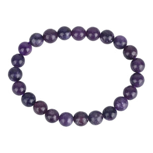Natural Lepidolite Bracelet for Anxiety Relief & Emotional Balance - EarthBased 