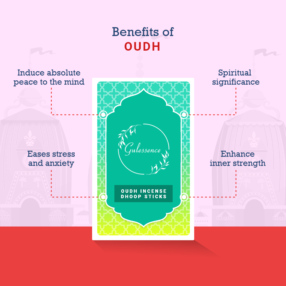 Oudh Bamboo Less Incense Dhoop Sticks | Made from Temple flowers | Gulessence - EarthBased 