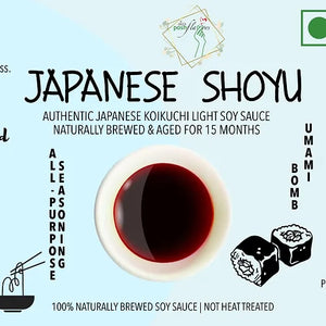 Japanese Shoyu Koikuchi Style Soy Sauce, Naturally Brewed in India under Japanese Guidance, No Preservatives, No Chemicals, No Flavor Enhancer by Posh Flavors - EarthBased 
